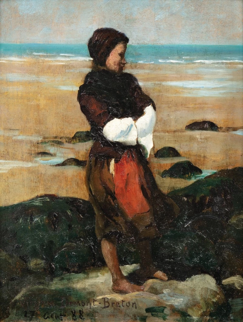 Donna sulla spiaggia